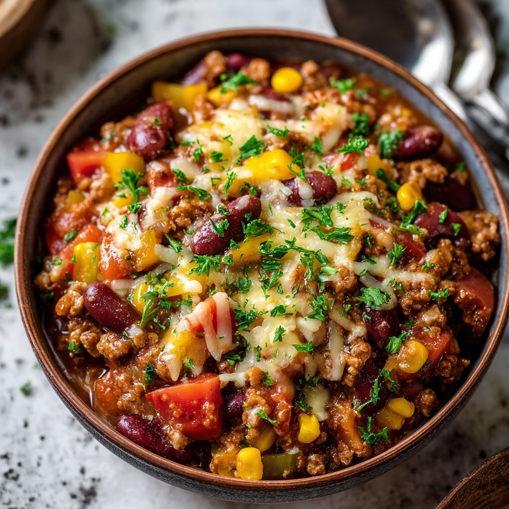 Slow Cooker Cowboy Casserole Recipe - Recipe Image