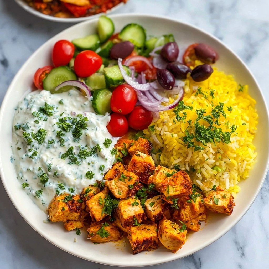 Instant Pot Chicken Souvlaki with Rice and Greek Salad Recipe - Recipe Image