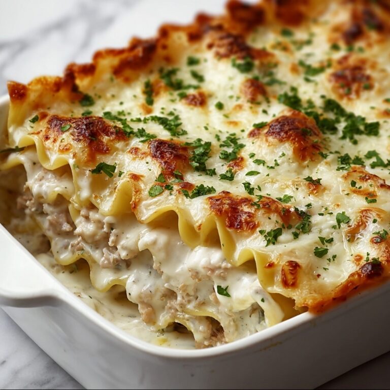 Creamy Chicken Alfredo Lasagna Rolls Recipe