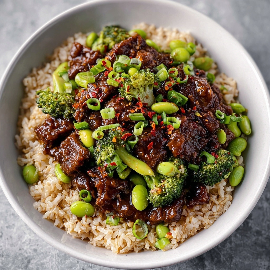Mongolian Barbecue Beef Bowls Recipe - Recipe Image