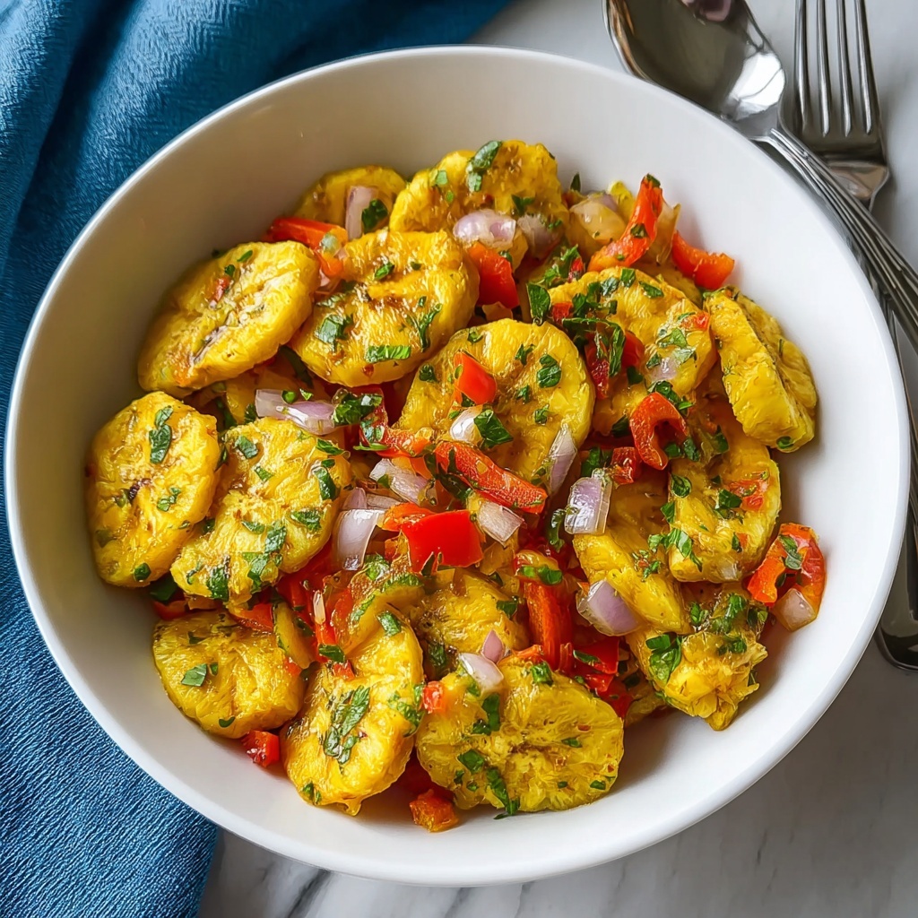 Jamaican Saltfish with Ripe Mango and Banana Recipe - Recipe Image