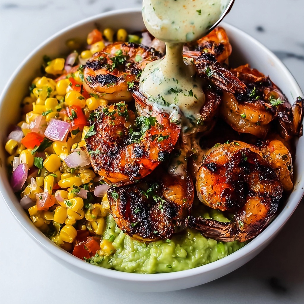 Easy Grilled Shrimp Bowl with Avocado & Corn Salsa Recipe - Recipe Image
