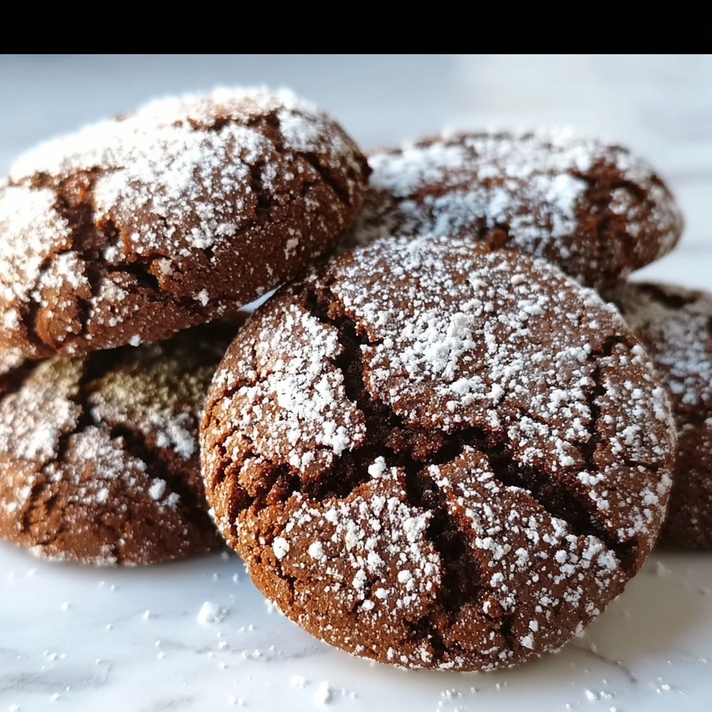 Mocha Crinkle Cookies Recipe - Recipe Image