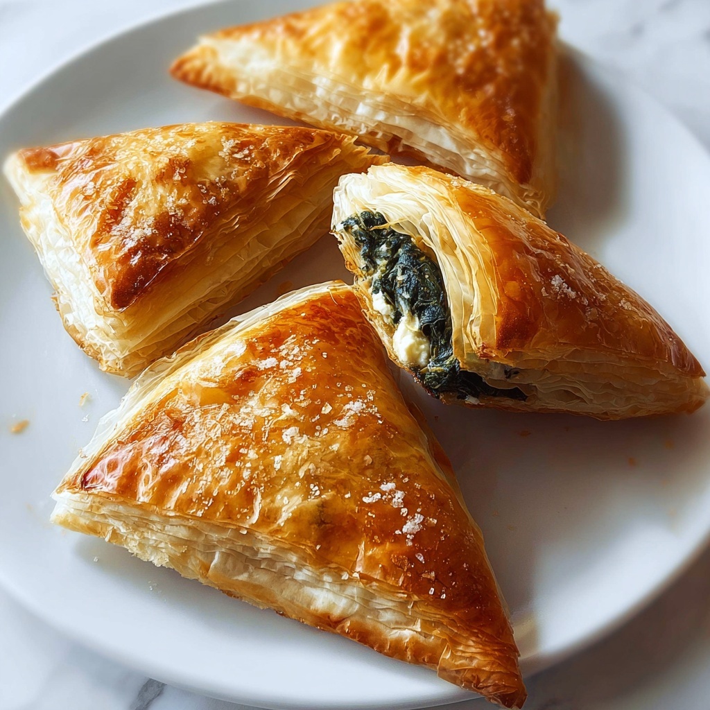Spinach & Feta Phyllo Triangles: 7 Irresistible Bites Recipe - Recipe Image