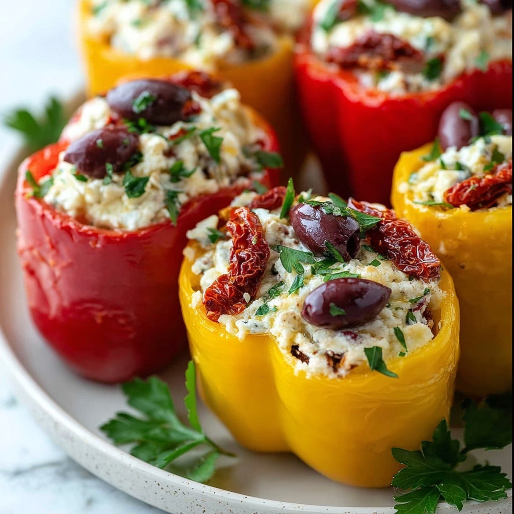 Mediterranean Stuffed Mini Peppers: 5 Savory Delights to Enjoy Recipe - Recipe Image