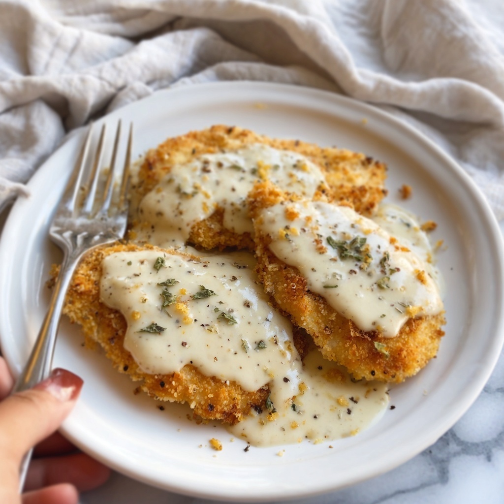 Parmesan Crusted Chicken with Garlic Sauce Recipe - Recipe Image