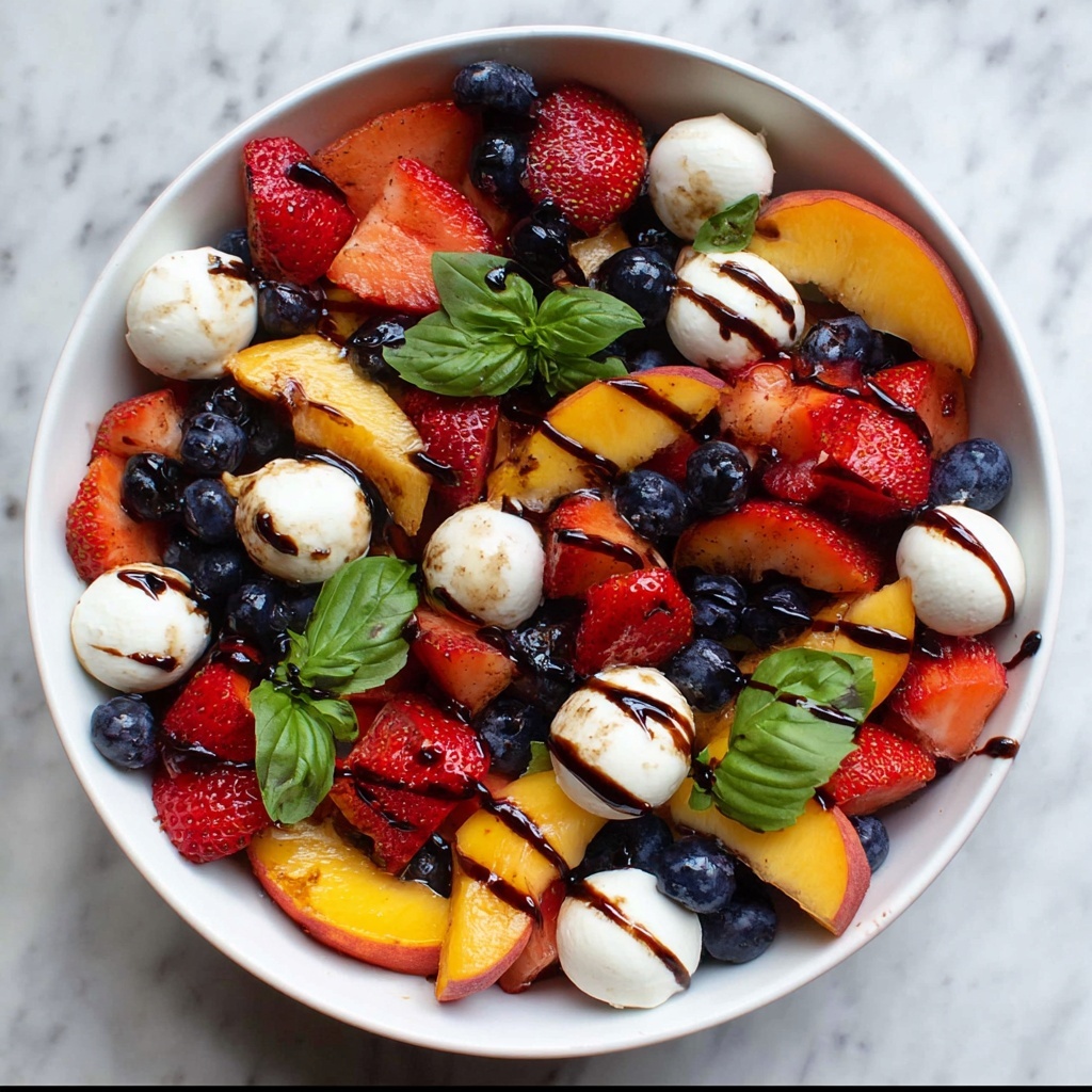 Summer Fruit Caprese Salad: 7 Delightful Flavors Await Recipe - Recipe Image