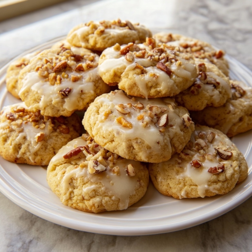 Christmas Maple Pecan Cookies Recipe - Recipe Image
