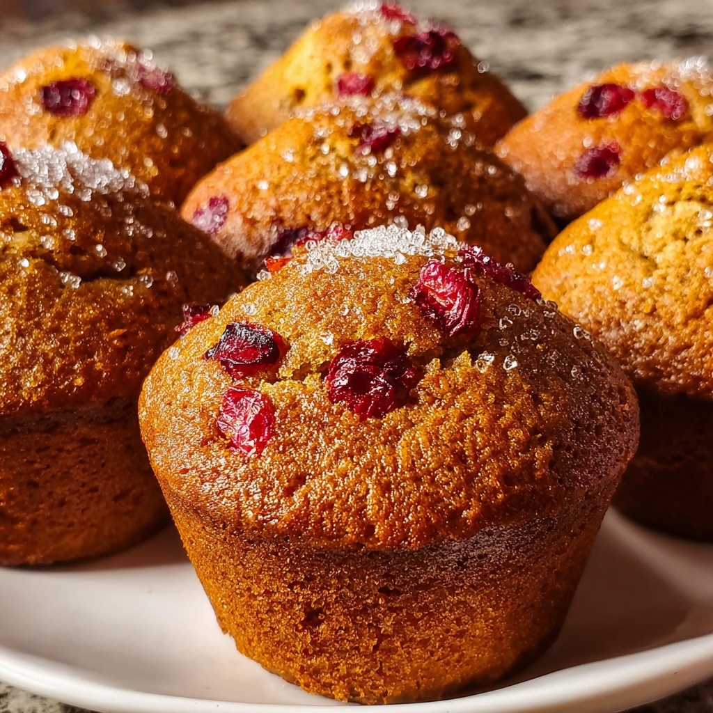 Spiced Pumpkin Cranberry Muffins Recipe - Recipe Image