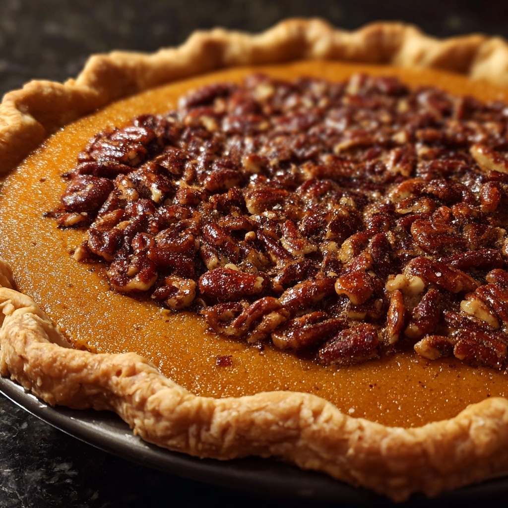 Sweet Potato Pie with Pecan Crust Recipe - Recipe Image