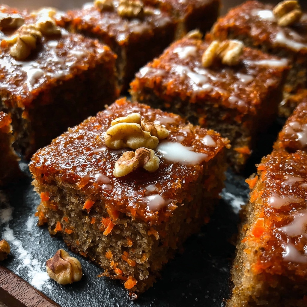Maple Glazed Carrot Cake Bars Recipe - Recipe Image
