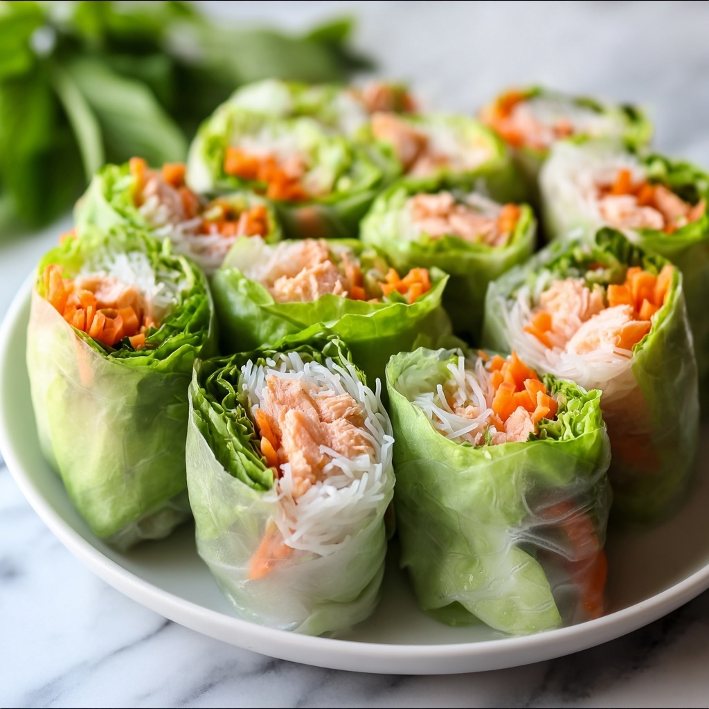 Savory Smoked Salmon Spring Rolls with Spicy Mayo and Pickled Onions Recipe - Recipe Image