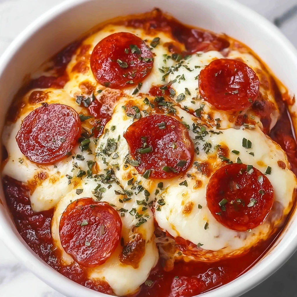 Pepperoni Pizza Chicken Bake Recipe - Recipe Image