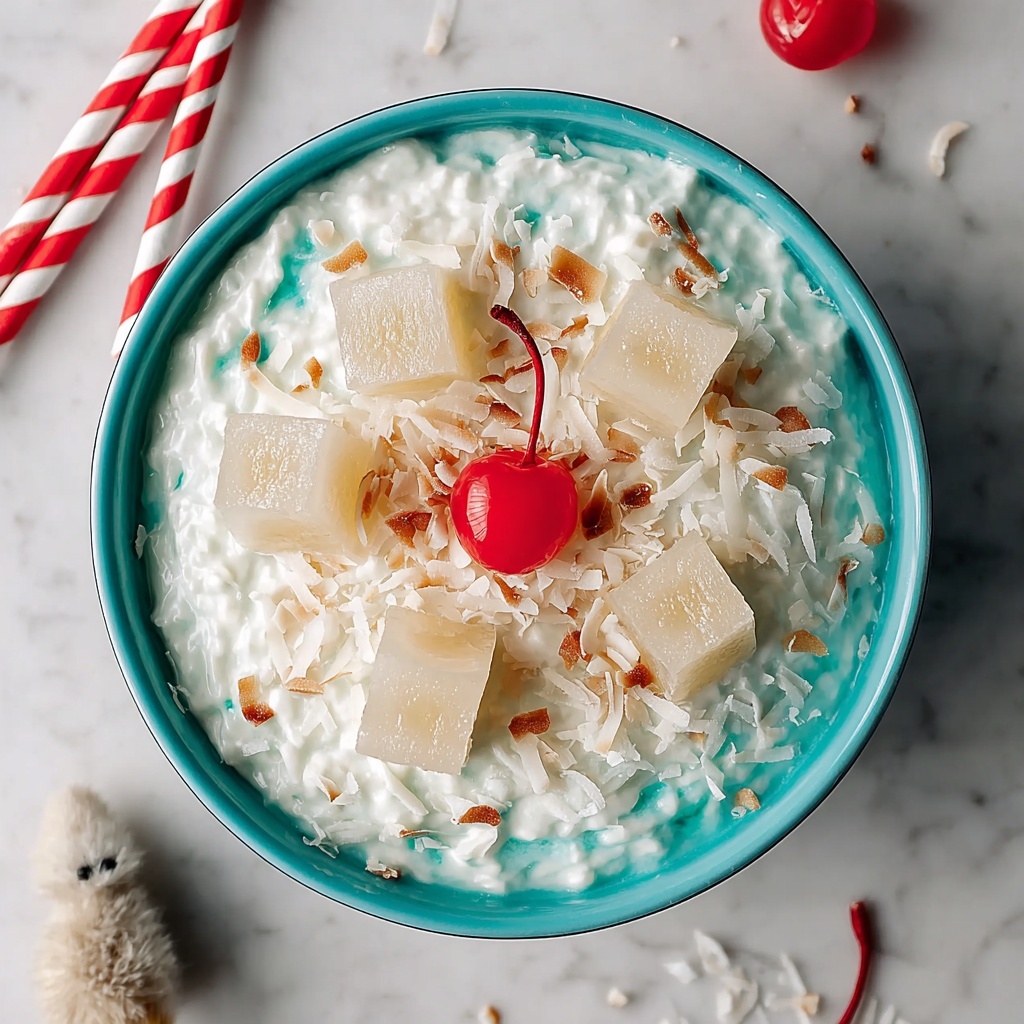 Deliciously Creamy Pina Colada Fluff for a Tropical Treat Recipe - Recipe Image