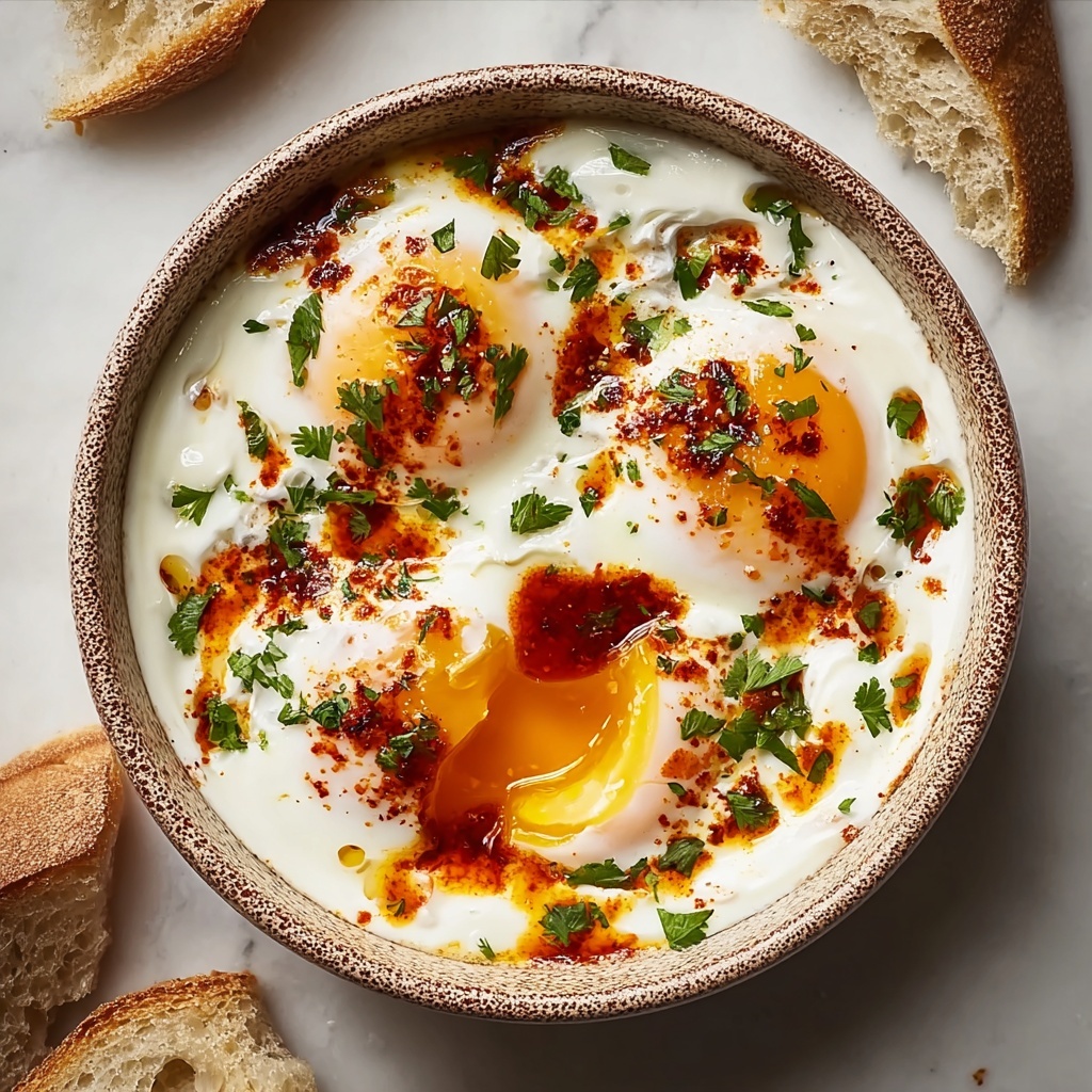 Turkish Eggs with Creamy Yogurt & Spiced Butter Sauce Recipe - Recipe Image