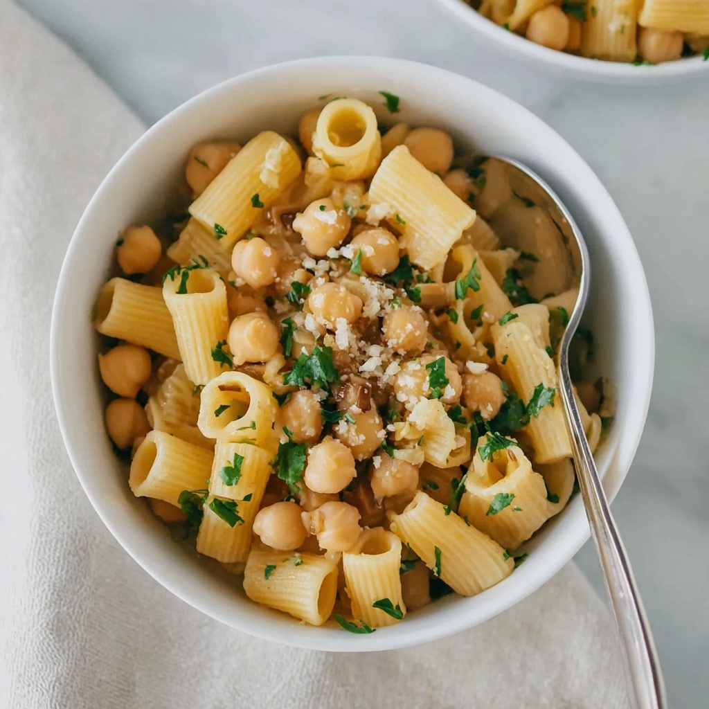 One-Pot Chickpea Pasta: Vegan Comfort Food Recipe - Recipe Image