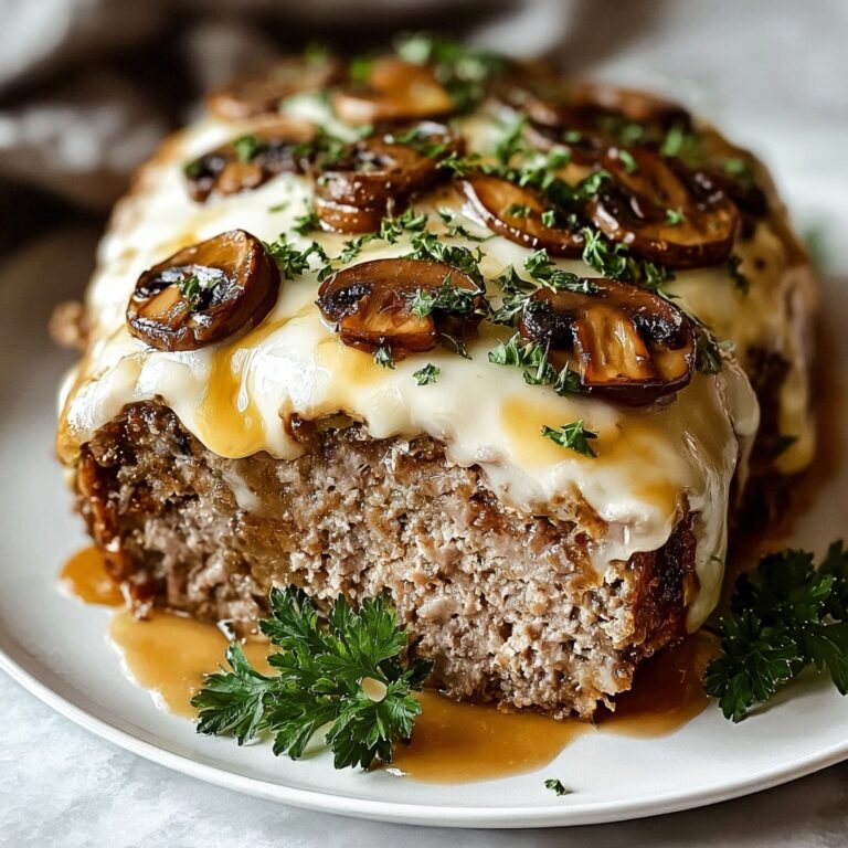 Mushroom Swiss Cheese Meatloaf: Comfort Food Reinvented Recipe