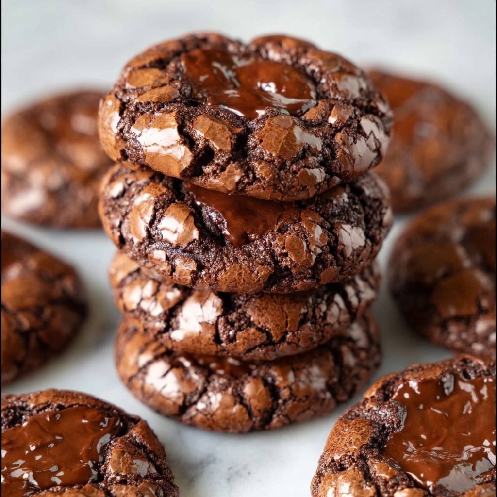 Easy Chocolate Brownie Cookies Recipe - Recipe Image