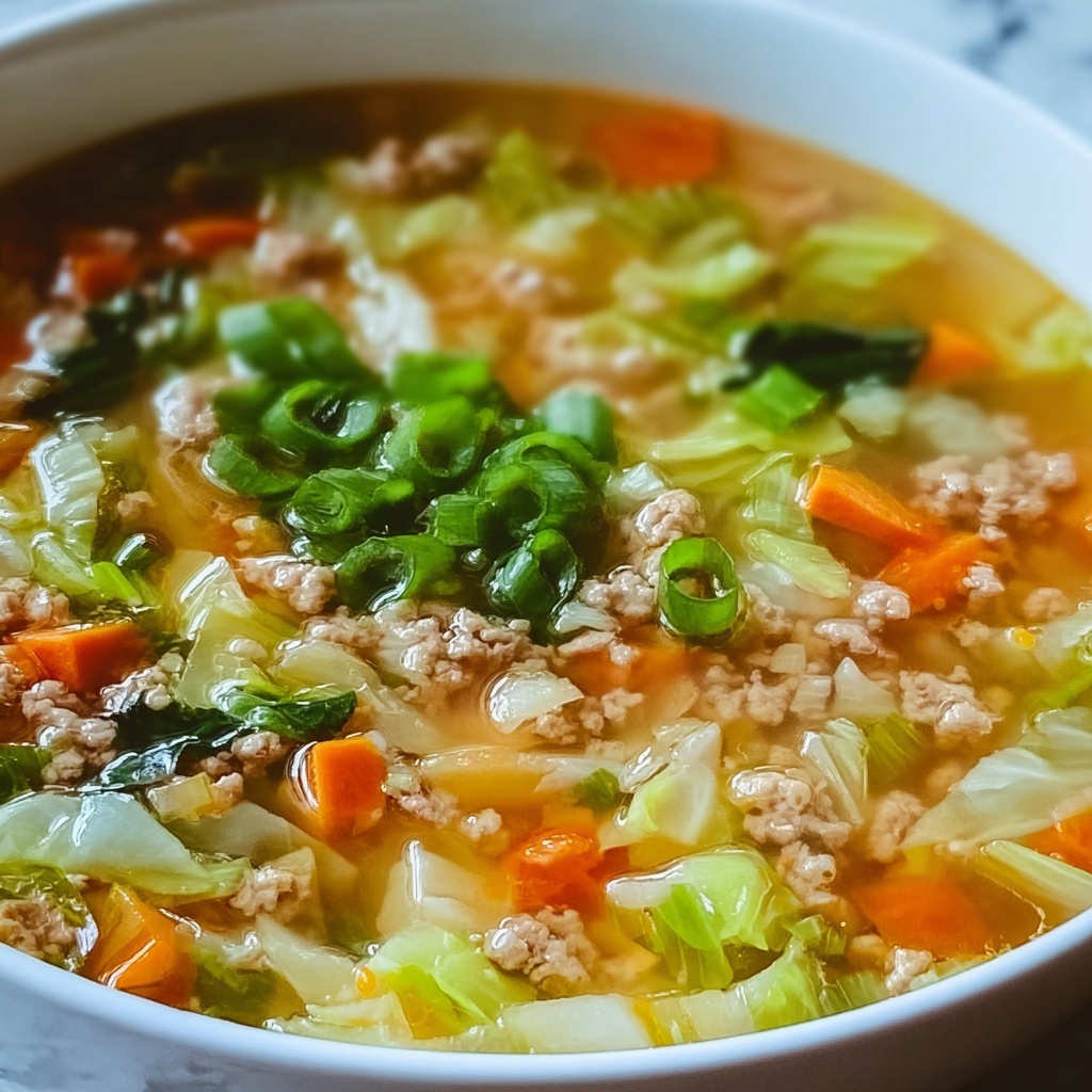One-Pot Egg Roll Soup: Cozy Comfort in Every Bowl Recipe - Recipe Image