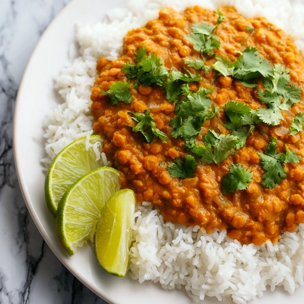 Creamy Red Lentil Dal with Coconut Milk and Spiced Aromatics Recipe - Recipe Image
