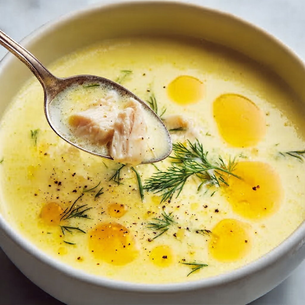 Easy Avgolemono Soup Recipe - Recipe Image