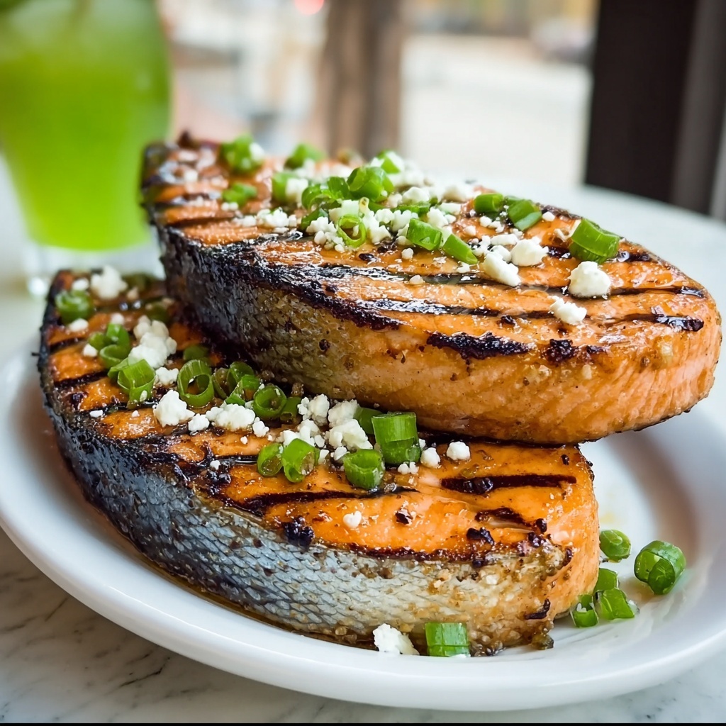 Maple Soy Grilled Salmon Steaks for Effortless Dinner Bliss Recipe - Recipe Image