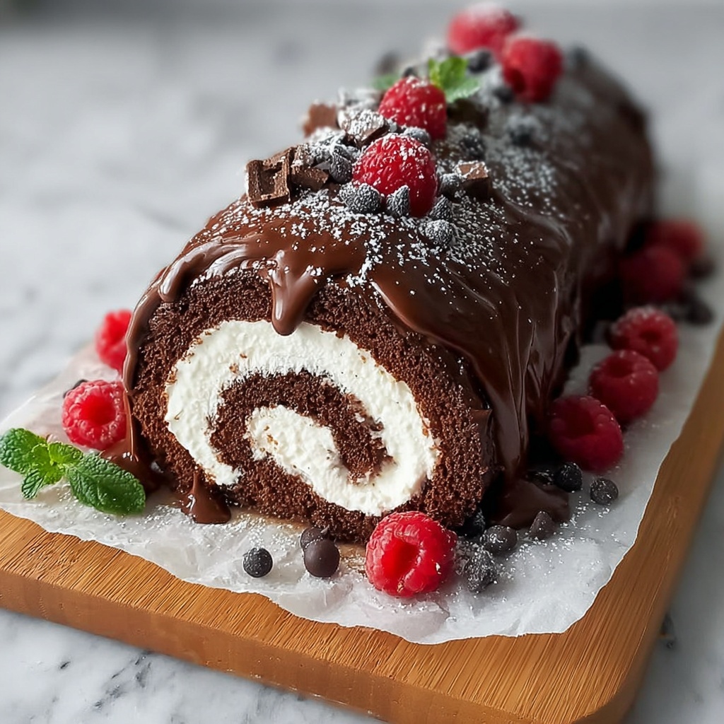 Choco Swiss Roll Delight Recipe - Recipe Image