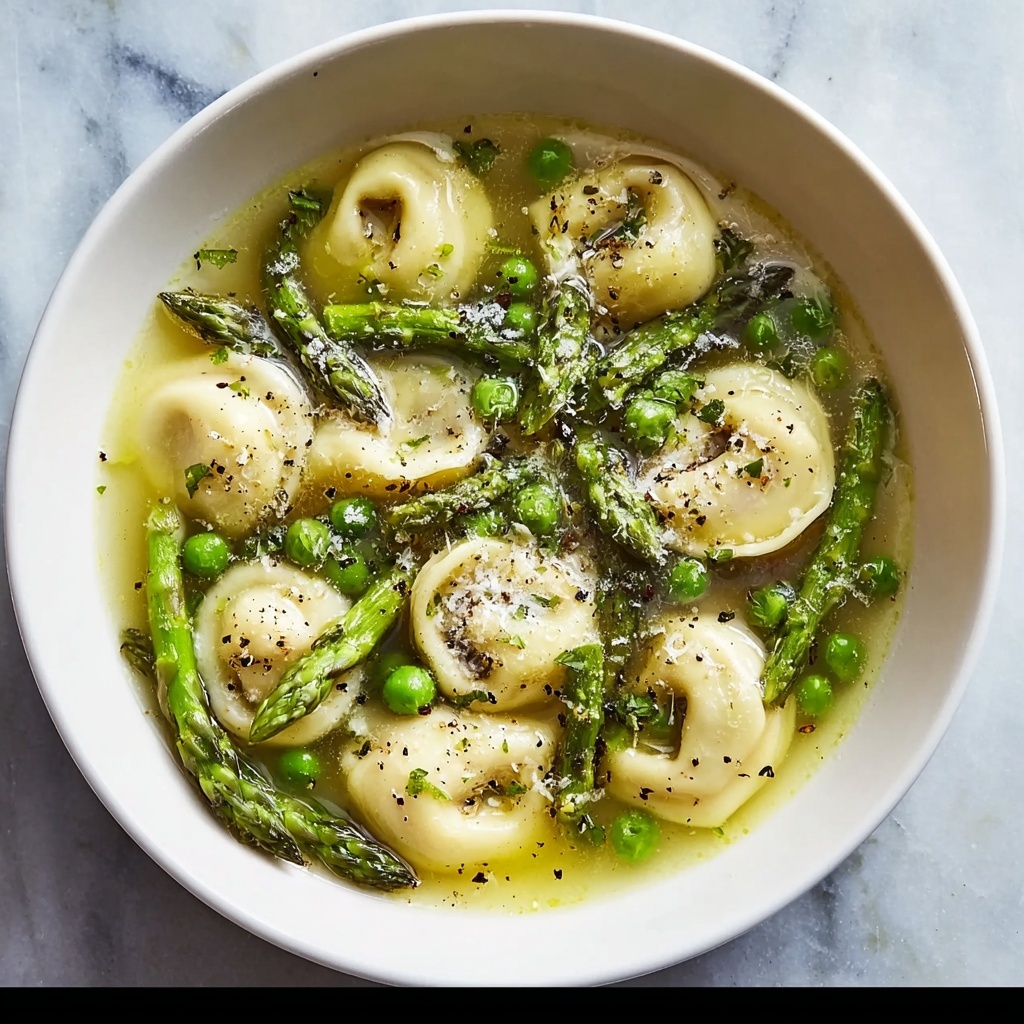 Ricotta Dumplings with Asparagus and Green Garlic Recipe - Recipe Image