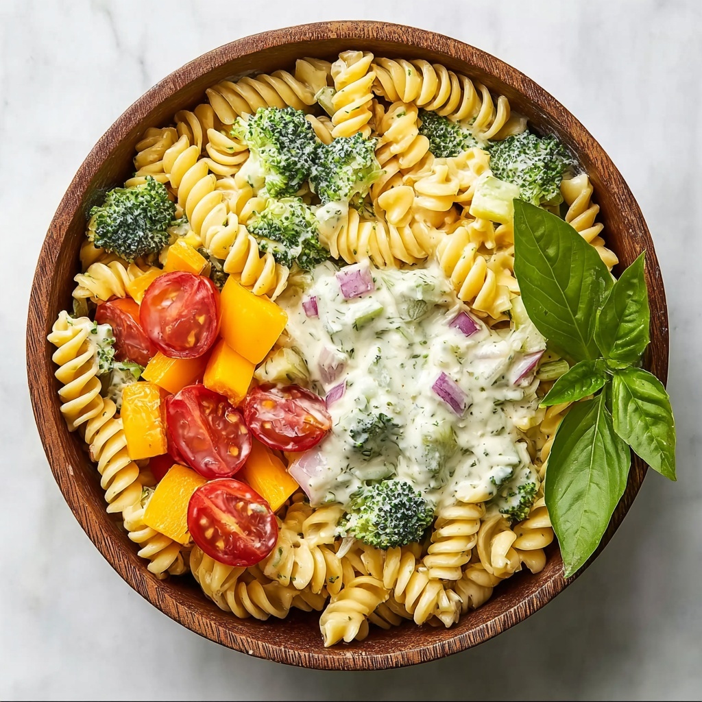 Ranch Pasta Salad: A Colorful Twist for Your Next Gathering Recipe - Recipe Image