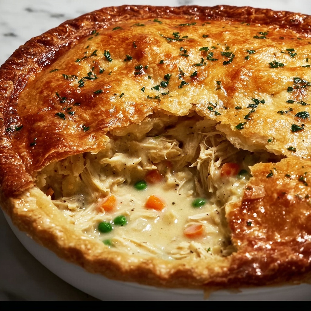 Delicious Chicken Pot Pie Casserole: 5 Comforting Servings Recipe - Recipe Image