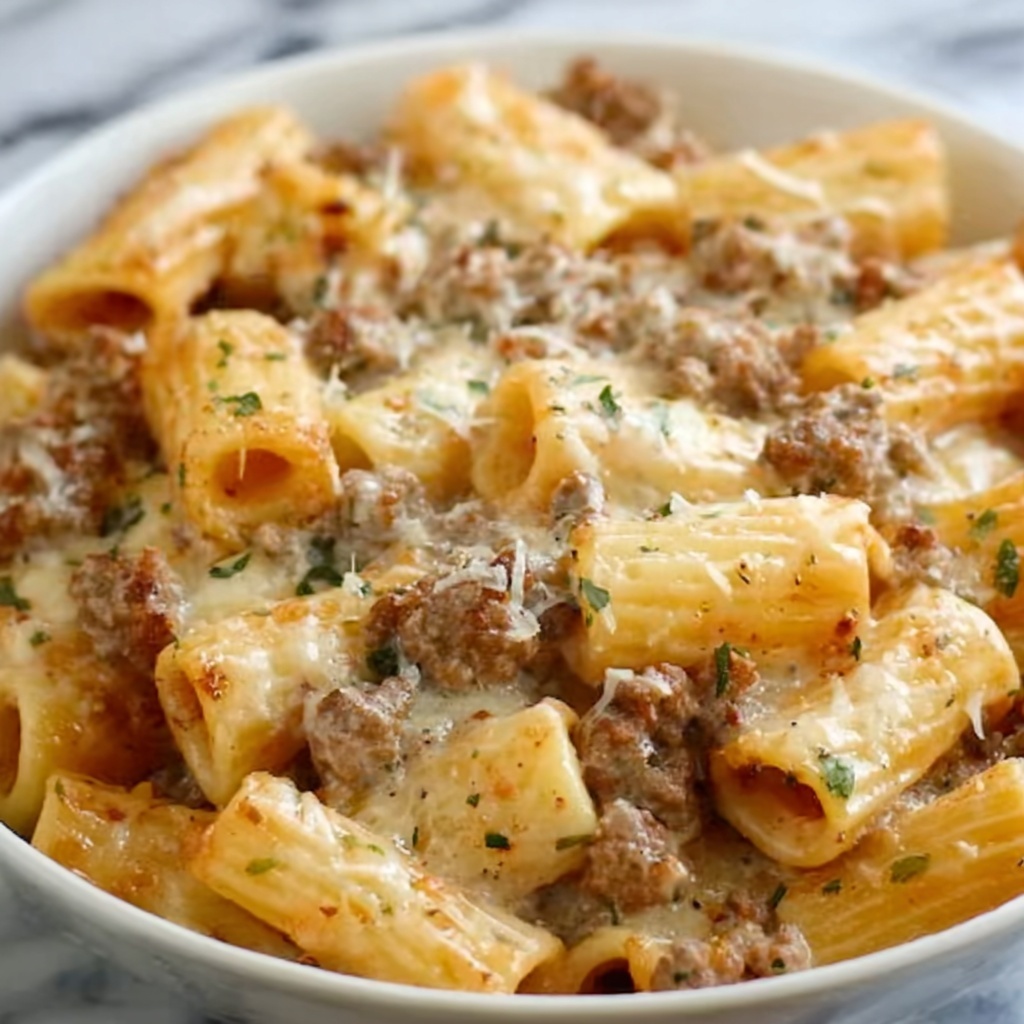 Creamy Rigatoni with Boursin Cheese Recipe - Recipe Image