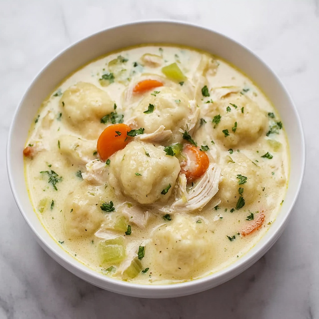 Cozy Stovetop Chicken and Dumplings for Easy Comfort Food Recipe - Recipe Image