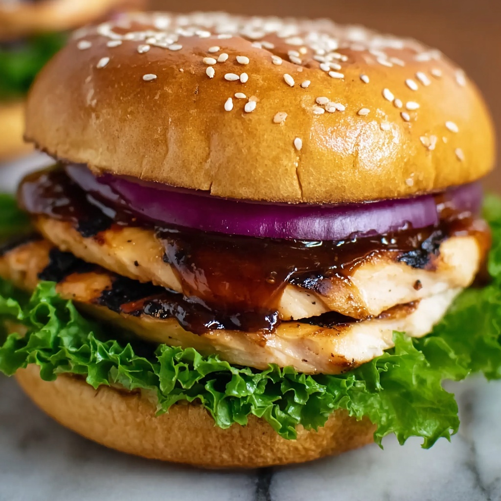 Teriyaki Chicken Burger Recipe - Recipe Image
