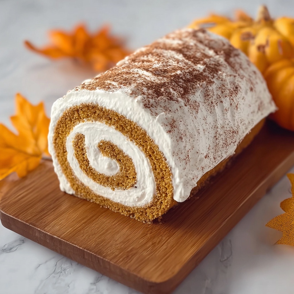 Delicious Fall Pumpkin Spice Roll Cake Recipe - Recipe Image