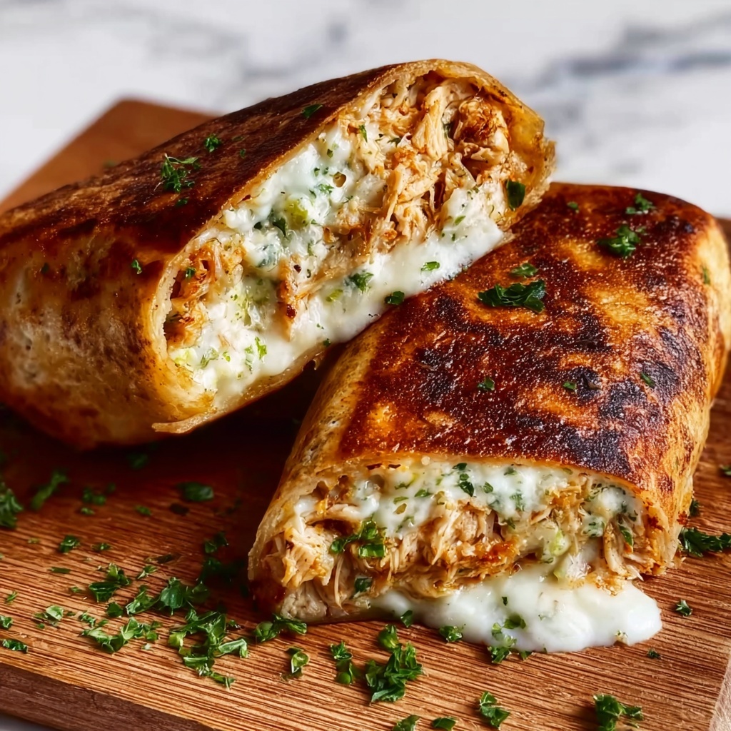 Cheesy Garlic Chicken Wraps Recipe: 20-Minute Delight Recipe - Recipe Image