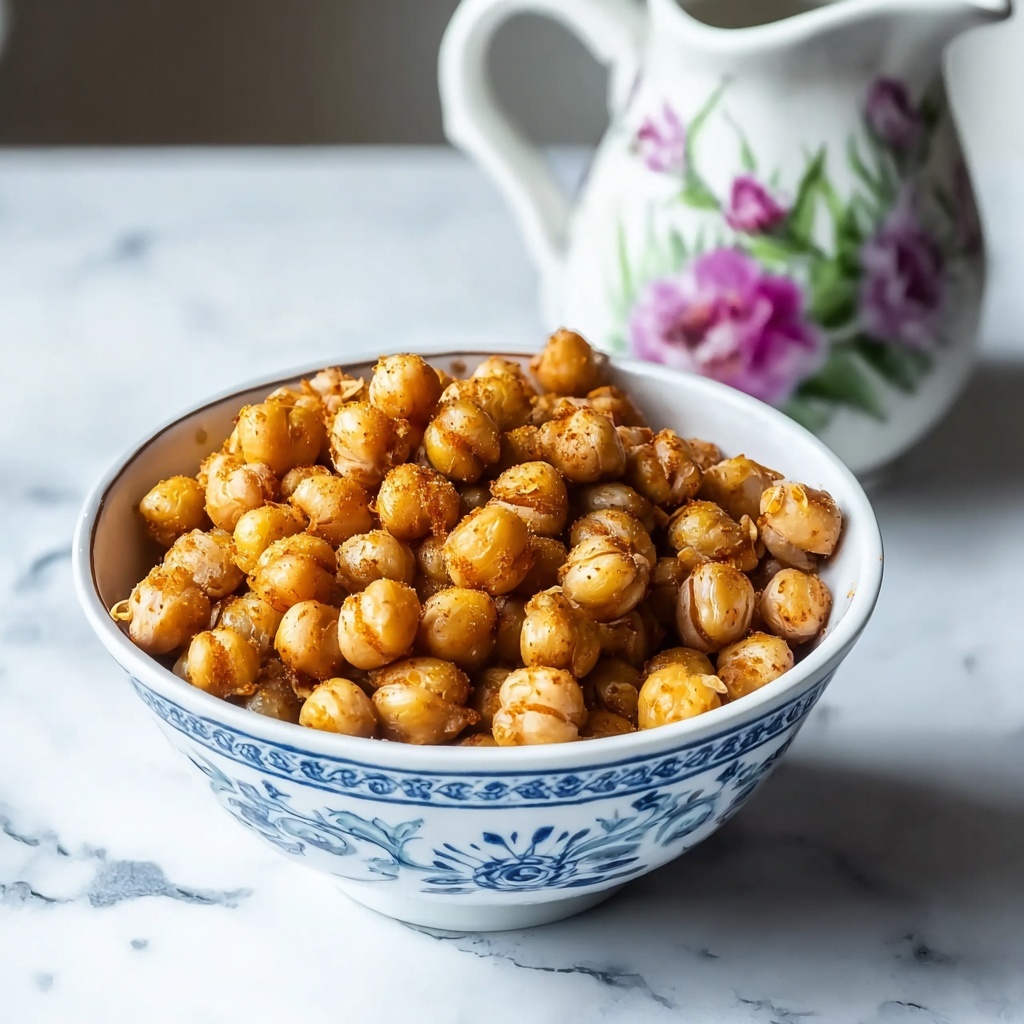 Crispy Curry Roasted Chickpeas for Delicious Healthy Snacks Recipe - Recipe Image