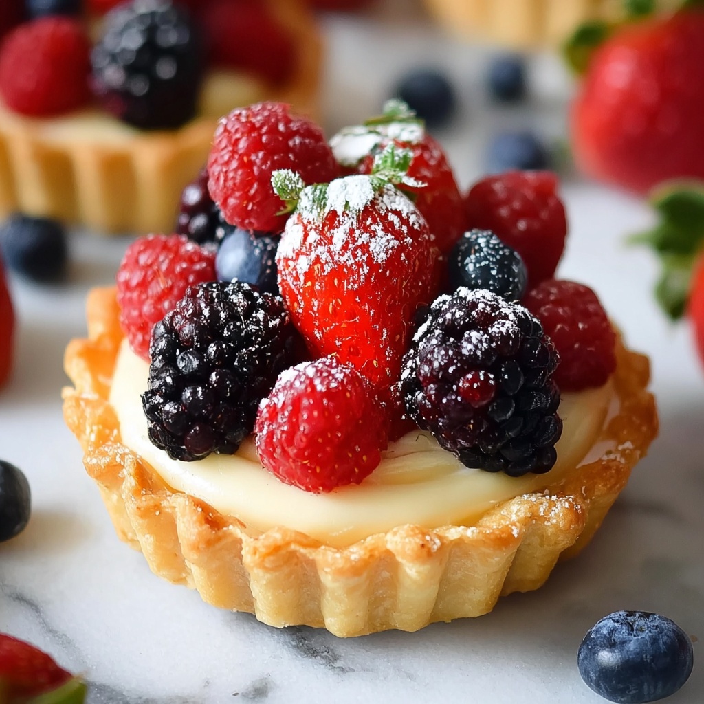 Mini Fruit Tarts with Pastry Cream Recipe - Recipe Image