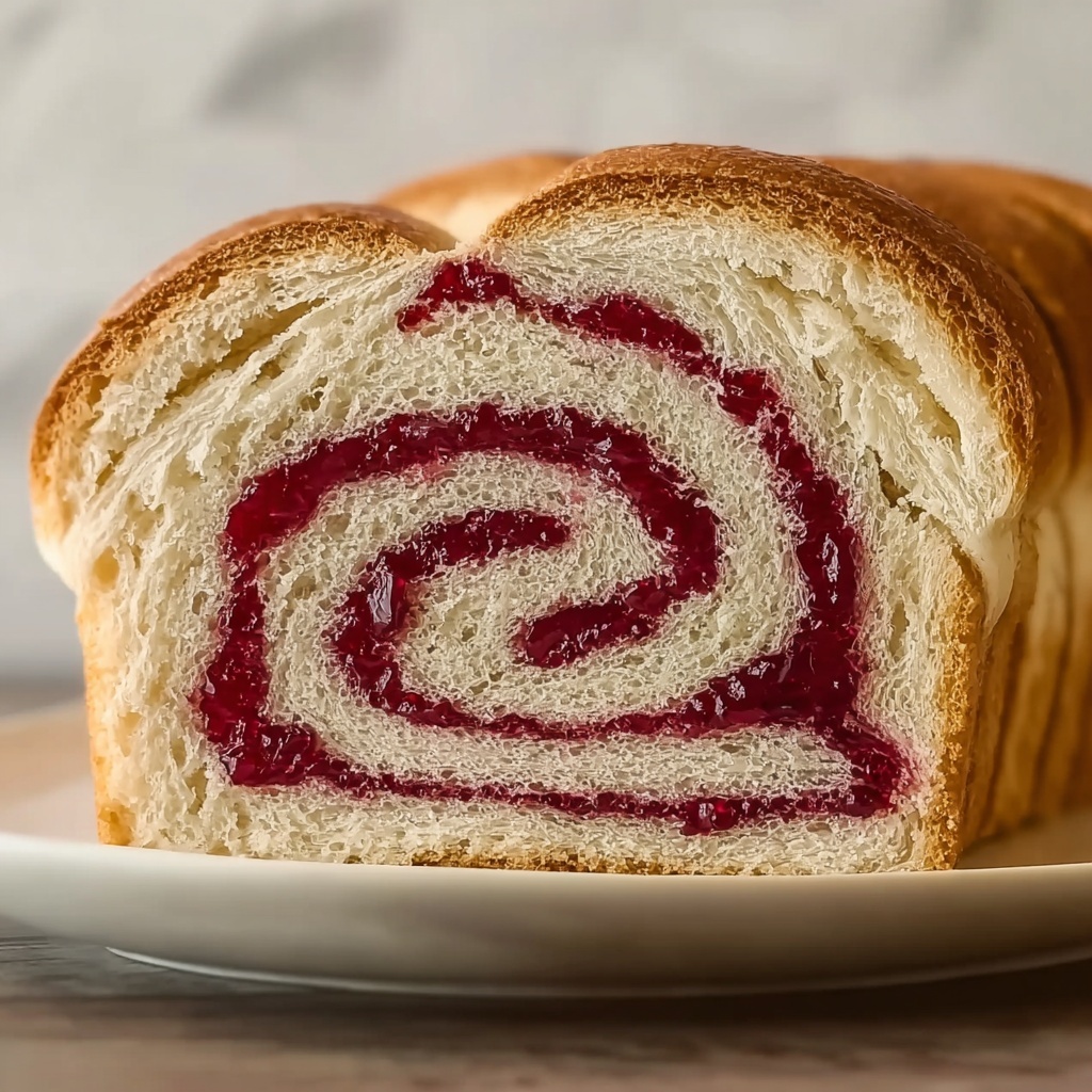 Perfect Raspberry Swirl Brioche Loaf for Joyful Holiday Baking Recipe - Recipe Image