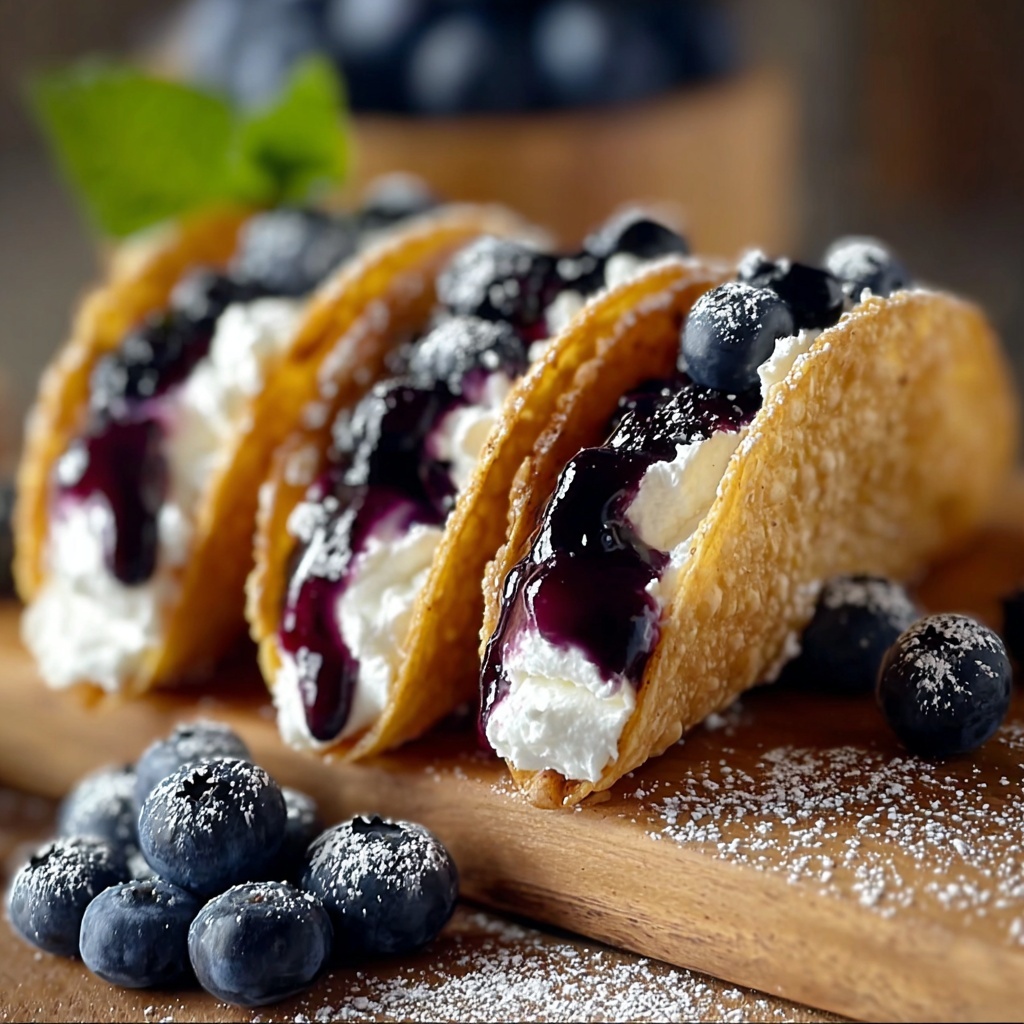 Blueberry Cheesecake Tacos for Summer Bliss Recipe - Recipe Image