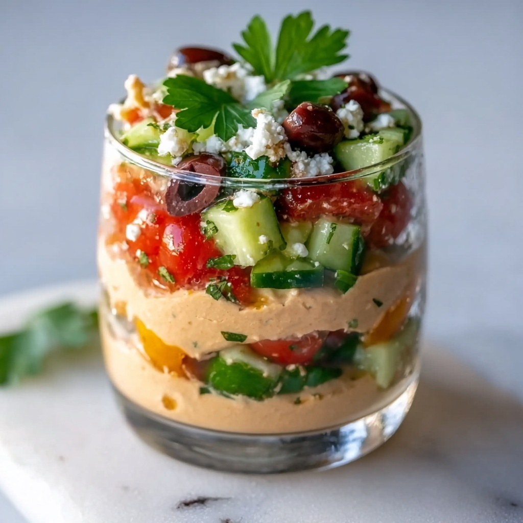 Mediterranean Grazing Cups with Feta, Chickpeas, and Tzatziki Recipe - Recipe Image