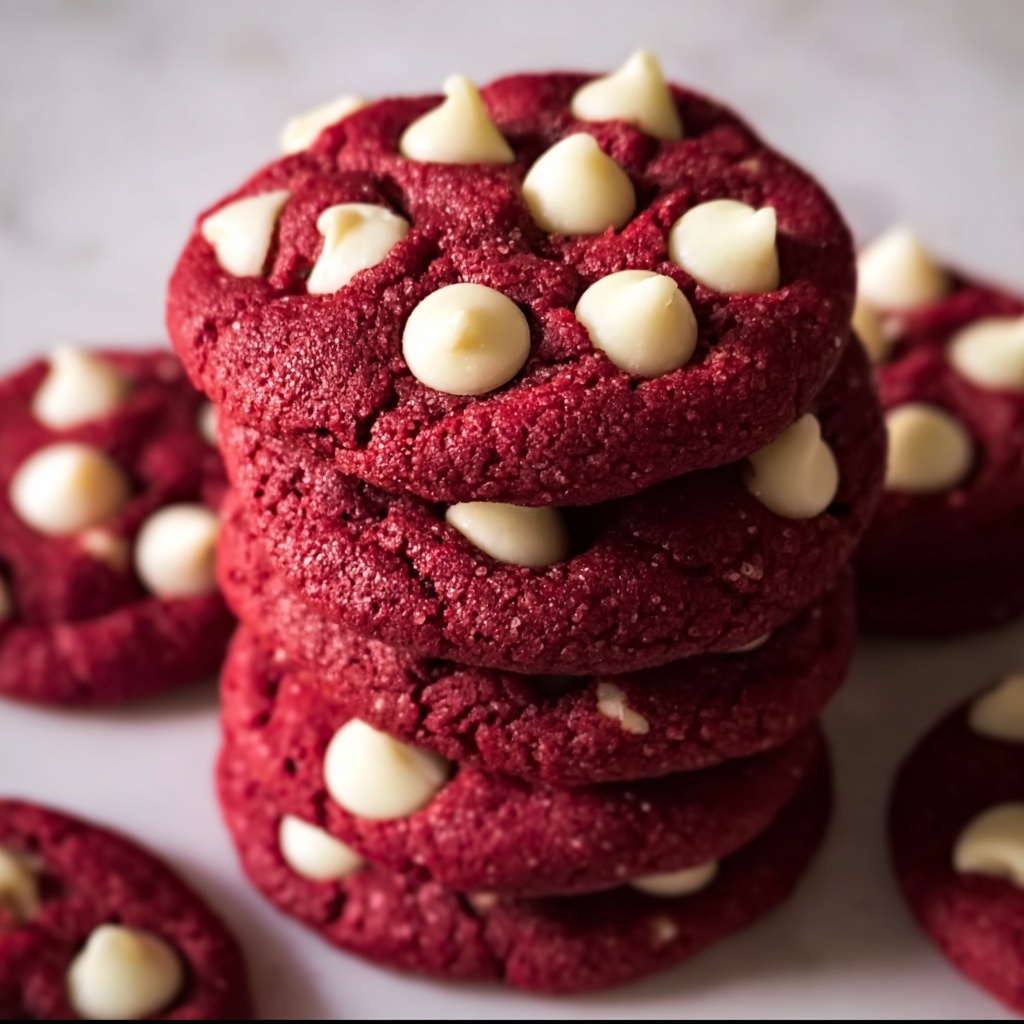 Red Velvet White Chocolate Cookies Recipe - Recipe Image