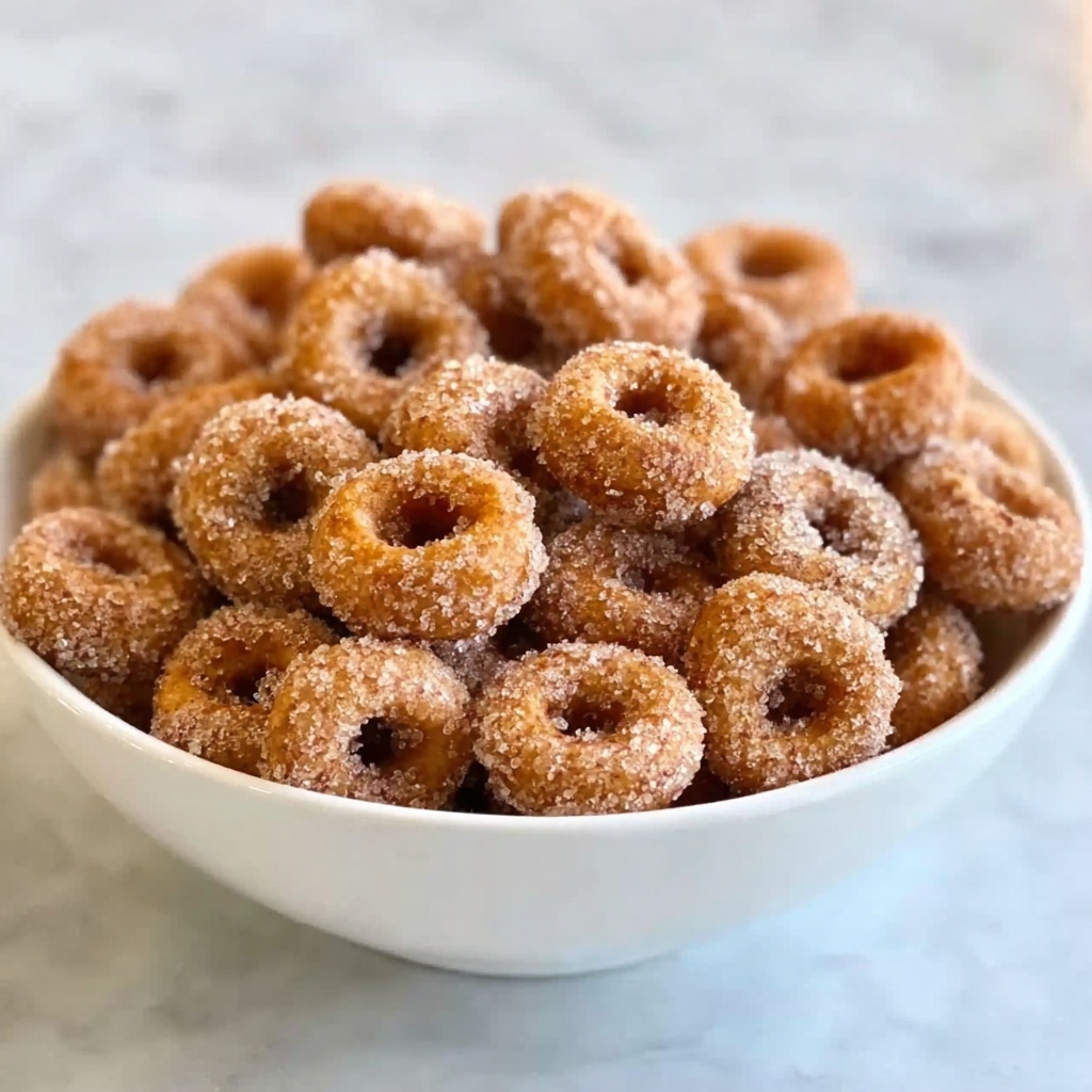 Mini Doughnut Hot Buttered Cheerios Recipe - Recipe Image