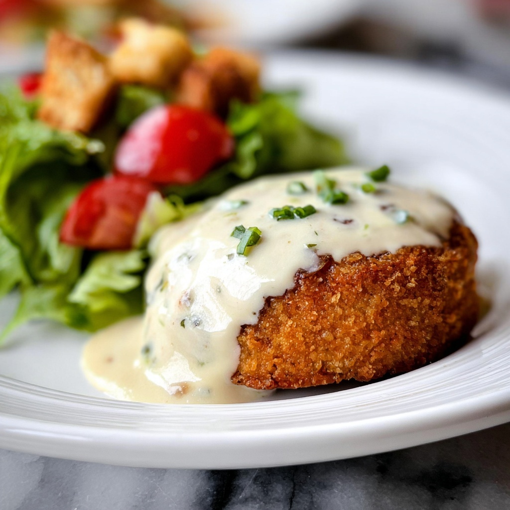 Chicken Pillows with Creamy Parmesan Sauce Recipe - Recipe Image