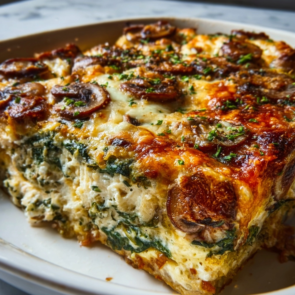 Creamy Spinach Mushroom Lasagna: 7 Irresistible Layers Recipe - Recipe Image