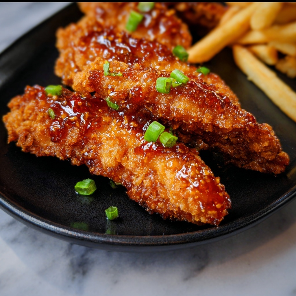 Crispy Honey Butter Chicken Tenders Recipe - Recipe Image