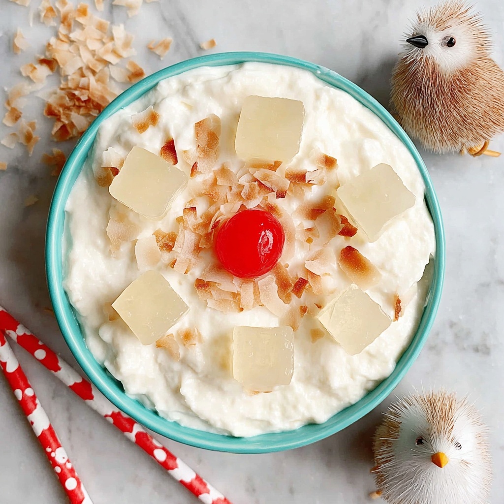 Deliciously Creamy Pina Colada Fluff for a Tropical Treat Recipe - Recipe Image