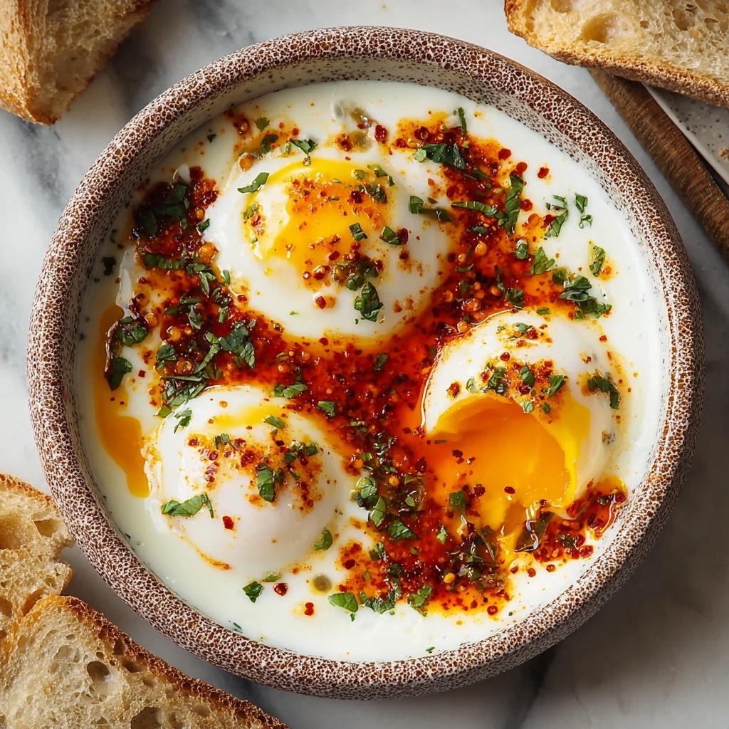 Turkish Eggs with Creamy Yogurt & Spiced Butter Sauce Recipe - Recipe Image