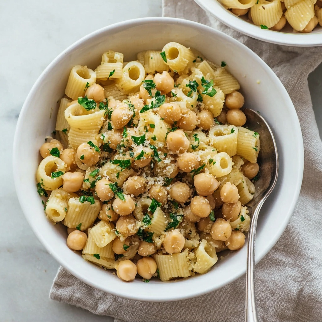 One-Pot Chickpea Pasta: Vegan Comfort Food Recipe - Recipe Image