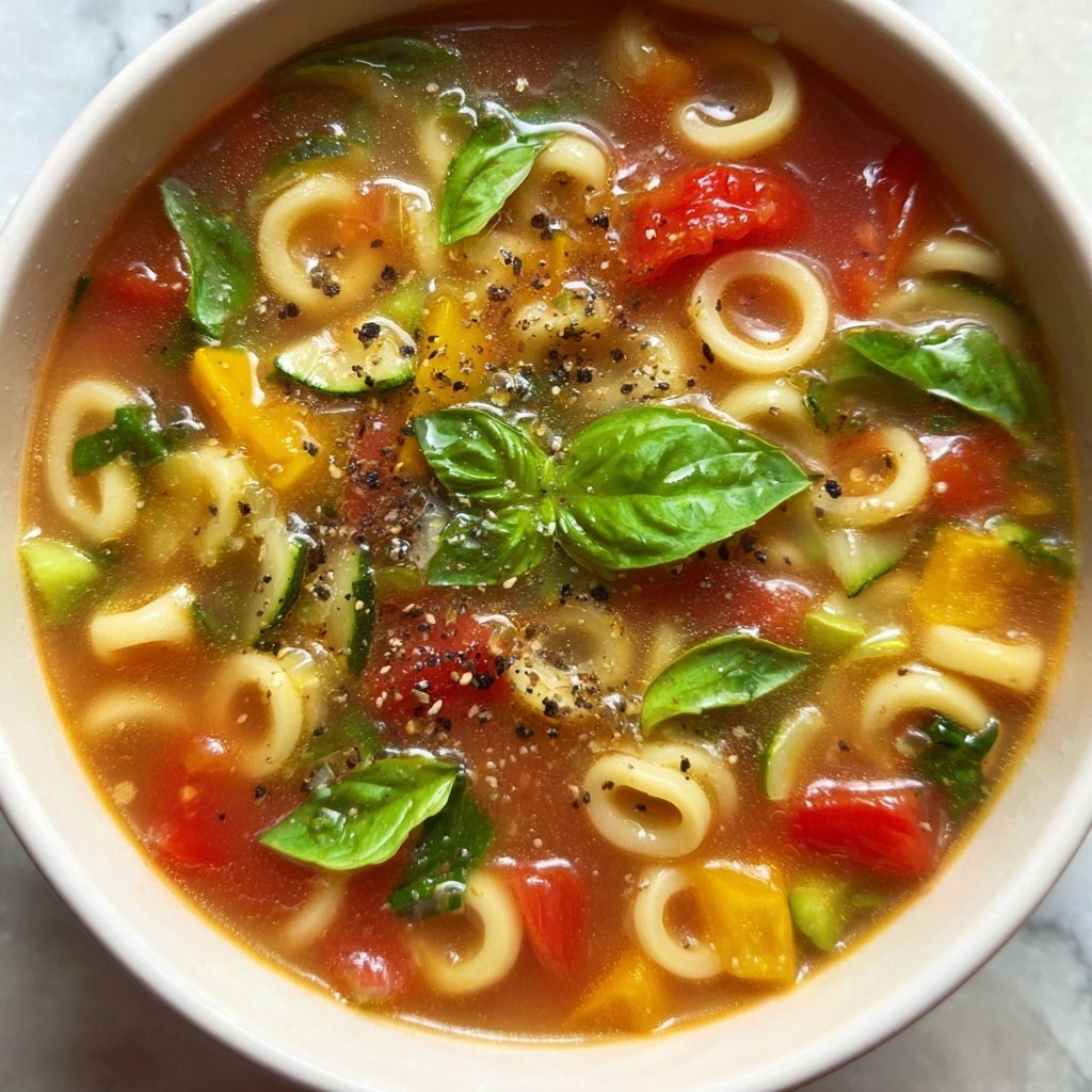 Tomato Basil Pasta Soup: 5 Steps to Cozy Comfort Recipe - Recipe Image