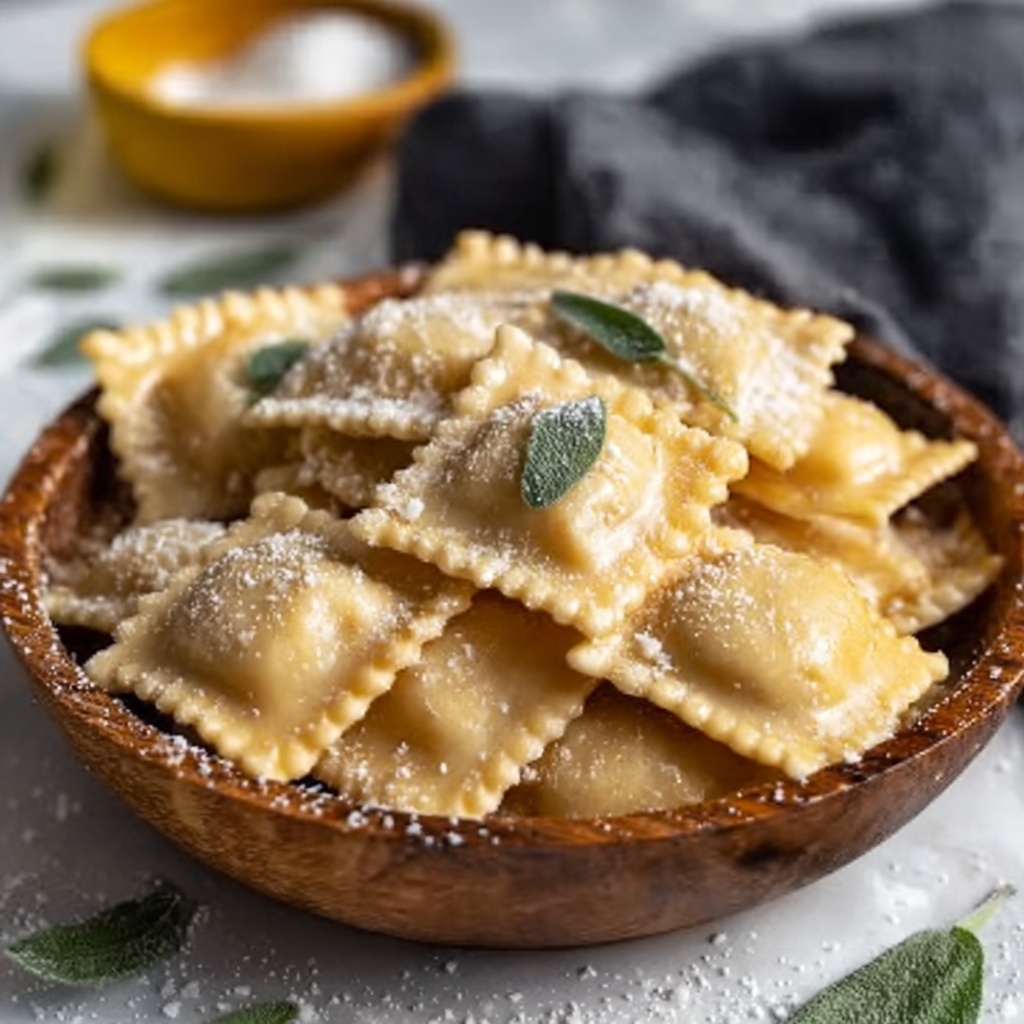 Vegan Lemon Ricotta Ravioli Recipe - Recipe Image